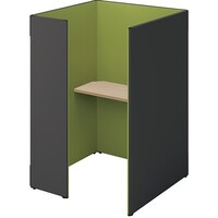 NAIKI クローズブース ソロコート SCP型/外側パネル:サテンブラック/内側パネル:グリーンH1500 SCP15104TSBGRSO 1台