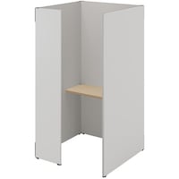 NAIKI クローズブース ソロコート SCP型/外側パネル:サテンホワイト/内側パネル:グレーH1900 SCP19104TSWGLSO 1台