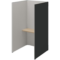 NAIKI クローズブース ソロコート SCP型/外側パネル:サテンブラック/内側パネル:グレーH1900 SCP19103TSBGLSO 1台