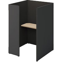 NAIKI クローズブース ソロコート SCP型/外側パネル:サテンブラック/内側パネル:ブラックH1500 SCP15104TSBBKSO 1台