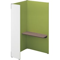 NAIKI クローズブース ソロコート SCP型/外側パネル:サテンホワイト/内側パネル:グリーンH1900 SCP19104TRSWGRCA 1台