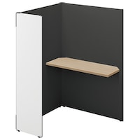 NAIKI クローズブース ソロコート SCP型/外側パネル:サテンホワイト/内側パネル:ブラックH1500 SCP15104TRSWBKSO 1台