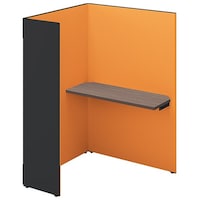 NAIKI クローズブース ソロコート SCP型/外側パネル:サテンブラック/内側パネル:オレンジH1500 SCP15104TRSBORCA 1台