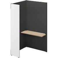 NAIKI クローズブース ソロコート SCP型/外側パネル:サテンホワイト/内側パネル:ブラックH1900 SCP19104TRSWBKSO 1台