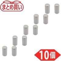 トラスコ中山 TRUSCO まとめ買い ネオジム磁石 丸形 外径3mmX厚み6mm 10個入 TN36R10P 1Pk(10個)