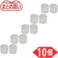 トラスコ中山 TRUSCO まとめ買い ネオジム磁石 丸形 外径10mmX厚み8mm 10個入 TN108R10P 1Pk(10個)