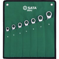 SATA SATA ロング首振(ロック付き)コンビネーションラチェットレンチセット(7点) 09043 1S