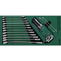 SATA SATA コンビネーションレンチ&六角棒セット(23点) 09906 1S