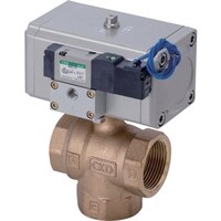 CKD CKD ボールバルブ エアオペレイト式ボールバルブ3ポート弁(コンパクトロータリバルブ) CHG20 1台