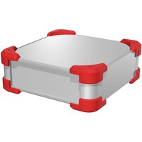 タカチ電機工業 タカチ コーナーガード付アルミケース AUG1774330SR 1台