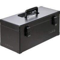 トラスコ中山 TRUSCO 片開きツールボックス つや消しブラック W405×D173×H175 TB400BK 1個