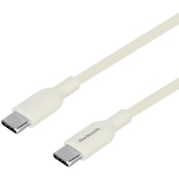 オウルテック Owltech やわらかくて丈夫 耐屈曲1.5万回以上 PD60W充電/データ転送 USB TypeC toUSB TypeC ケーブル 1.5m キナリ色 OWLCBPT2CC15KI 1個