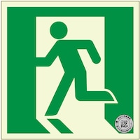 アルファフラッシュ 非常用標識 中輝度蓄光式誘導標