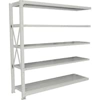 双福鋼器 中量ボルト式ラック 300kg 1800×1200×1490 天地4段 増連 ホワイトグレー MSL64W4CW 1台