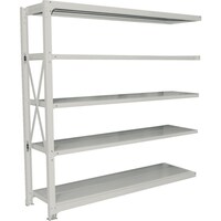 双福鋼器 中量ボルト式ラック 300kg 1500×1200×620 天地4段 増連 ホワイトグレー MSL54M4CW 1台