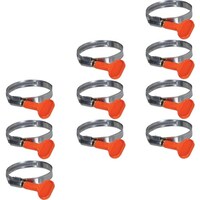 トラスコ中山 TRUSCO まとめ買い ステンレス強力機械ホースバンド 締付径32ー50mm(SUS304)10個入 TSB50A10 1箱(10個)