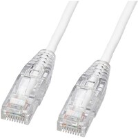 サンワサプライ SANWA カテゴリ6A LANケーブル(スリム、やわらか、ツメ折れ防止コネクタ) KBSL6AYS01W 1本