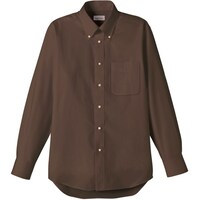 ボンマックス FACE MIX オックスフォード長袖シャツ ブラウン M FB45105M 1着