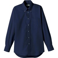 ボンマックス FACE MIX オックスフォード長袖シャツ ネイビー 3L FB451083L 1着