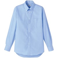 ボンマックス FACE MIX オックスフォード長袖シャツ ブルー S FB45107S 1着