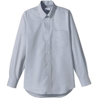 ボンマックス FACE MIX オックスフォード長袖シャツ グレー S FB45102S 1着