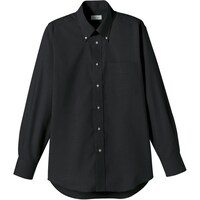 ボンマックス FACE MIX オックスフォード長袖シャツ ブラック LL FB451016LL 1着