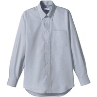 ボンマックス FACE MIX オックスフォード長袖シャツ グレー SS FB45102SS 1着
