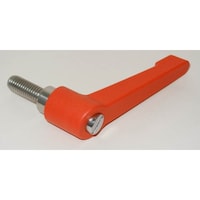 小西製作所 MIYOSHI プラスチッククランプレバー(ステン) ZRS オレンジ M10 ねじ長さ40mm ZRS10X40O 1個