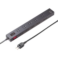 サンワサプライ SANWA OAタップ USB充電機能付きタップ 10個口 TAPSP2110NUC3BK 1個