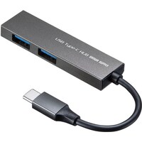 サンワサプライ SANWA USB TypeC 2ポートスリムハブ USB3TCH24SN 1個