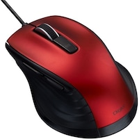 ナカバヤシ ナカバヤシ マウス 有線静音5ボタンBlueLEDマウス レッド MUSUKF227R 1個