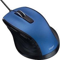 ナカバヤシ ナカバヤシ マウス 有線静音5ボタンBlueLEDマウス ブルー MUSUKF227BL 1個