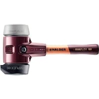 HALDER HALDER SIMPLEXハンマー 自立タイプ付ゴム複合材/TPEミディアム 鋳造製ハウジングと高品質かつ短い木製ハンドル径80mm 全長325mm 3023.282 1本