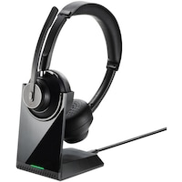 サンワサプライ SANWA Bluetoothステレオヘッドセット クレードル付き デュアルマイク MMBTSH70BK 1個