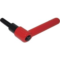 小西製作所 MIYOSHI クランプレバー SR(Hタイプ) レッド M16 ねじ長さ30mm SR16HX30R 1個