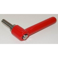 小西製作所 MIYOSHI ステンレスクランプレバー SRS レッド M12 ねじ長さ30mm SRS12X30R 1個