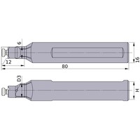 三菱マテリアル 三菱 刃先交換式旋削工具 XBシリーズ ホルダー XBSH081600080SC 1本