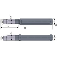 三菱マテリアル 三菱 刃先交換式旋削工具 XBシリーズ ホルダー XBSH071200080CC 1本