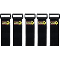 JJAAMM WrapーIt 配線コード用伸縮性収納ストラップ 9インチ 黒 70509B 1S(5個)