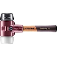 HALDER HALDER SIMPLEXハンマー ゴム複合材・スーパープラスティック、鋳造製ハウジングと高品質かつ短い木製ハンドル 径60mm 全長280mm 3027.062 1本