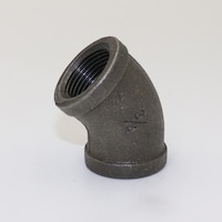 フローバル FLOBAL 45°エルボ 45BL12黒 1”1/2 00922865 1個