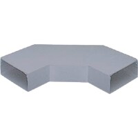 マサル工業 マサル 配線ダクト エルダクト 平面大マガリ 3010 グレー LDM2321 1個