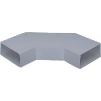 マサル工業 マサル 配線ダクト エルダクト 平面大マガリ 2510 グレー LDM2221 1個