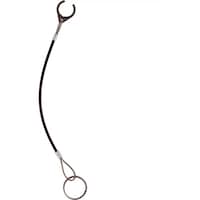 HALDER HALDER ネジ山ロックピン用保持ケーブル 200mm ホールディングクリップおよび保持リング付き ステンレス鋼 熱可塑性PA6コーティング 黒 22355.6002 1個