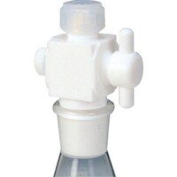 フロンケミカル フロンケミカル フッ素樹脂 二方バルブ接続型アダプター 8φ用×TS19/28 NR0095004 1個