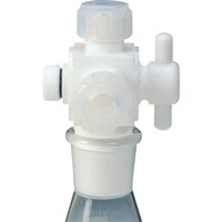フロンケミカル フロンケミカル フッ素樹脂 三方バルブ接続型アダプター 8φ用×TS19/28 NR0096004 1個