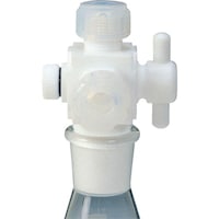 フロンケミカル フロンケミカル フッ素樹脂 三方バルブ接続型アダプター 12φ用×TS29/32 NR0096008 1個