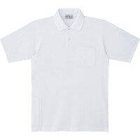 ミドリ安全 ミドリ安全 エコ帯電防止 半袖ポロシャツ ホワイト S PS10UES 1着