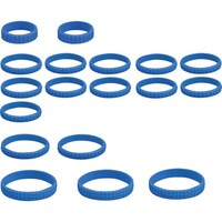 京都機械工具 nepros 12.7sq.ソケットレンチセット用ゴムリングセット 青 NTYR18BX 1S