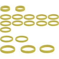 京都機械工具 nepros 12.7sq.ソケットレンチセット用ゴムリングセット 黄 NTYR18YX 1S